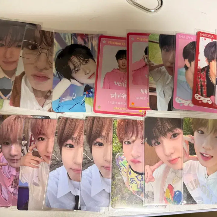 엔시티위시 사쿠야 포카 일괄+일본팬미팅키링