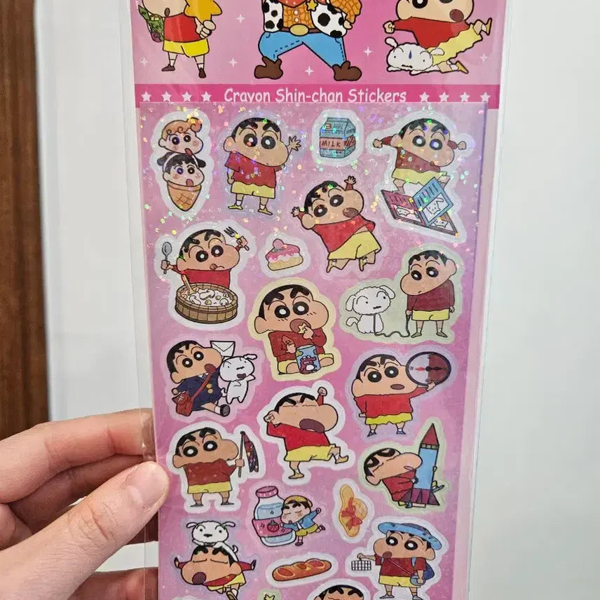 [BUNJANG] Crayon Shin-chan Sticker Bundle Set / 짱구 스티커 다꾸용 4장 일괄