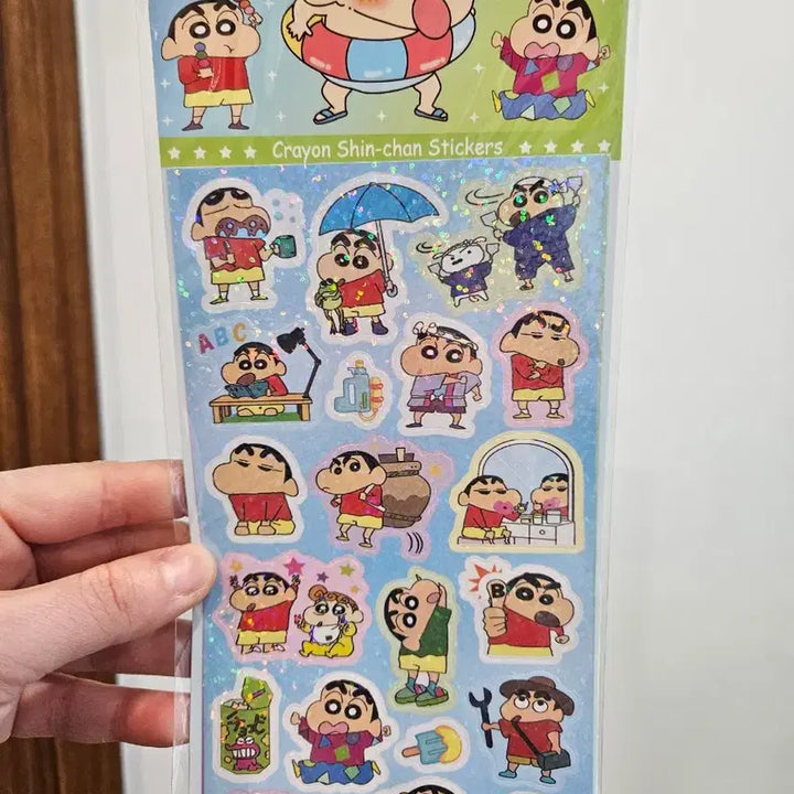 [BUNJANG] Crayon Shin-chan Sticker Bundle Set / 짱구 스티커 다꾸용 4장 일괄