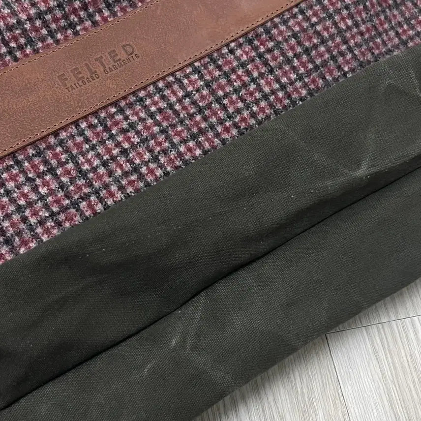 [BUNJANG] FELTED Wool &amp; Leather Cross Tote Bag / 이탈리아 FELTED 펠티드 울 &amp; 가죽 크로스 토트백