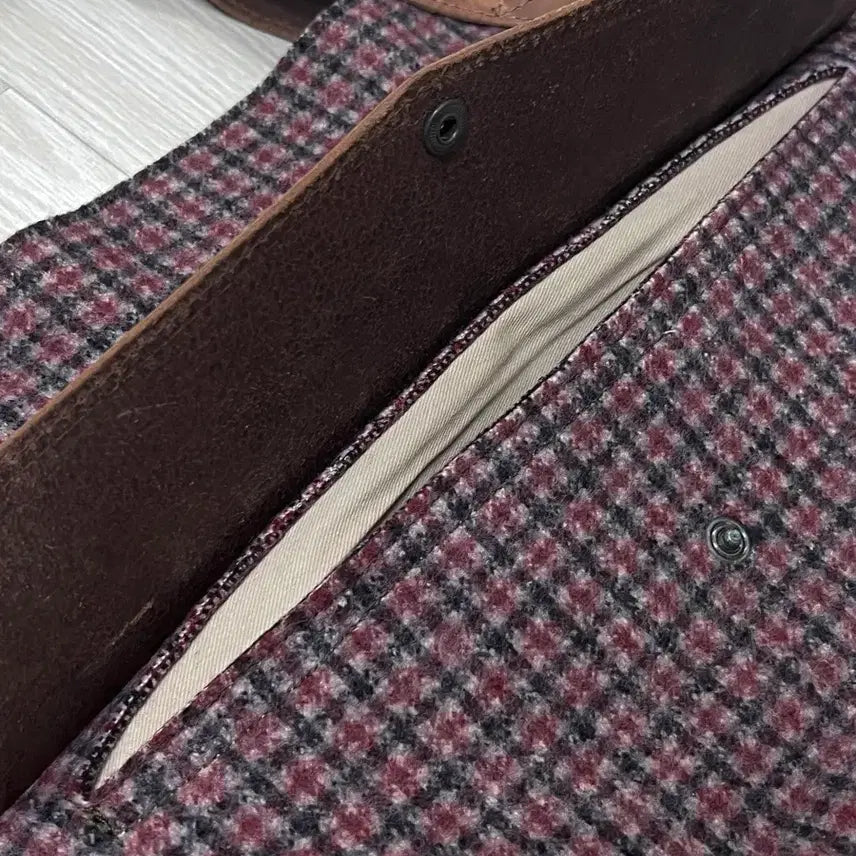 [BUNJANG] FELTED Wool &amp; Leather Cross Tote Bag / 이탈리아 FELTED 펠티드 울 &amp; 가죽 크로스 토트백