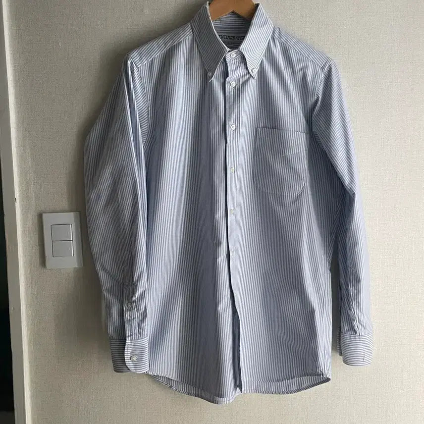 [BUNJANG] Individualized Shirts Striped Button-Down Shirt / 인디비주얼라이즈드 셔츠 스트라이프 버튼다운 셔츠 (USA)