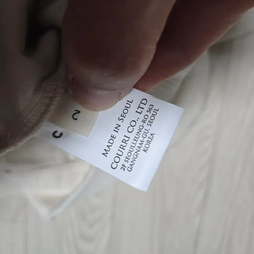 [BUNJANG] COURRI Ivory Corduroy Pants / 미사용품 코우리 COURRI 아이보리 코듀로이 골덴 바지