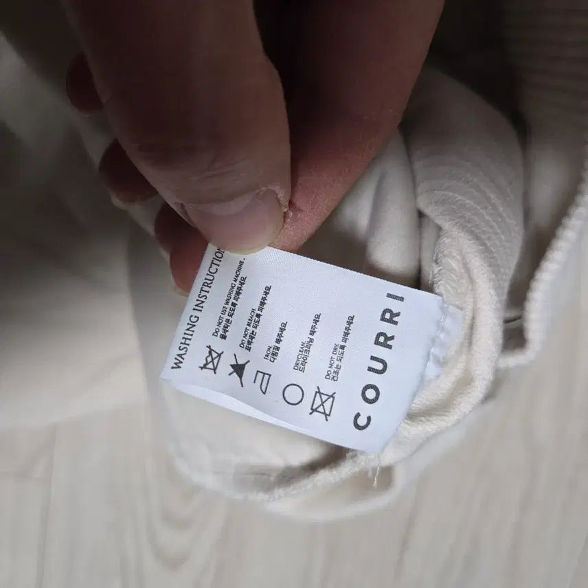 [BUNJANG] COURRI Ivory Corduroy Pants / 미사용품 코우리 COURRI 아이보리 코듀로이 골덴 바지