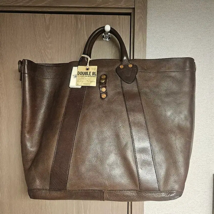 [SOLD OUT] RRL 더블알엘 폴로 가죽 빅 토트백 미사용 신품