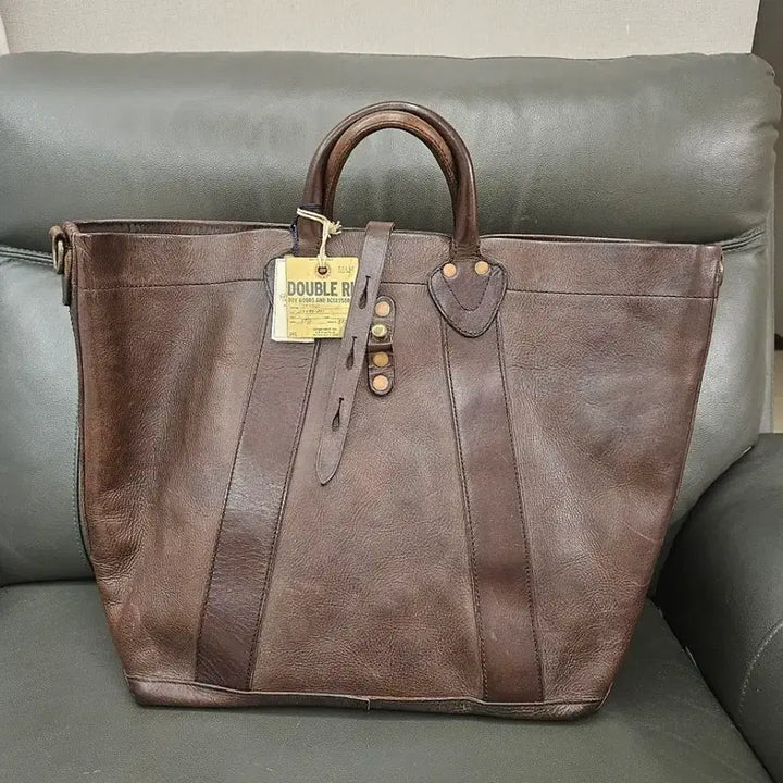 [SOLD OUT] RRL 더블알엘 폴로 가죽 빅 토트백 미사용 신품