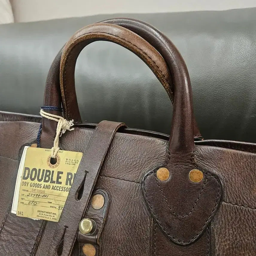 [SOLD OUT] RRL 더블알엘 폴로 가죽 빅 토트백 미사용 신품