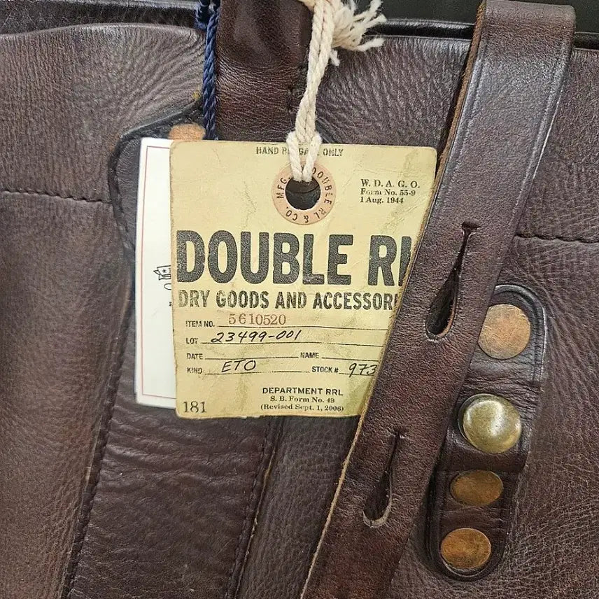 [SOLD OUT] RRL 더블알엘 폴로 가죽 빅 토트백 미사용 신품