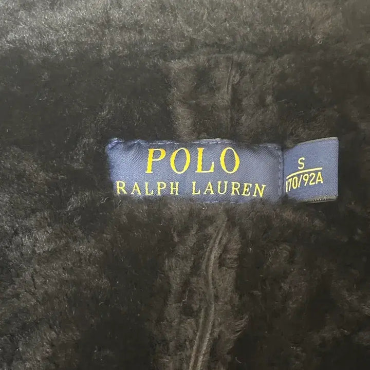 [BUNJANG] Polo Shearling Pea Coat S / 폴로 양털 시어링 피코트 S