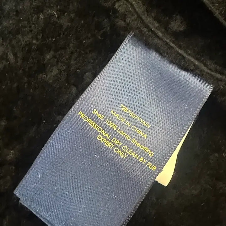 [BUNJANG] Polo Shearling Pea Coat S / 폴로 양털 시어링 피코트 S