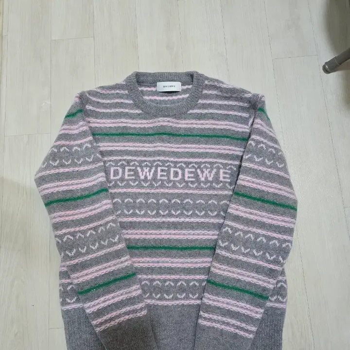 [BUNJANG] DEW E DEWE Striped Knit Sweater / 듀이듀이 니트 티셔츠