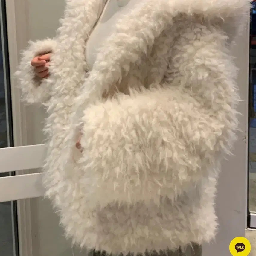 [BUNJANG] Flatper Boucle Hooded Jacket Beige / 새상품) 플랫퍼 부클 후드 자켓 베이지