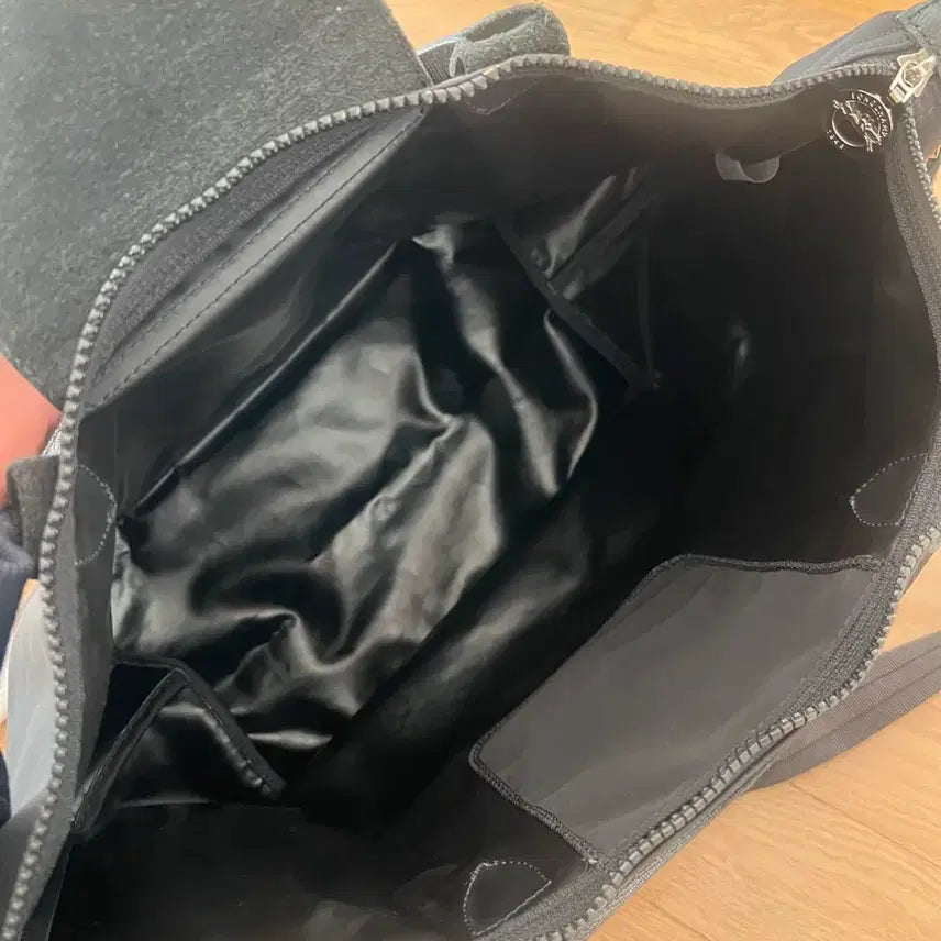 [BUNJANG] Longchamp Le Pliage Black Tote Crossbody Medium Bag / 롱샴 르 플리아쥬 블랙 토트 크로스백 미디움
