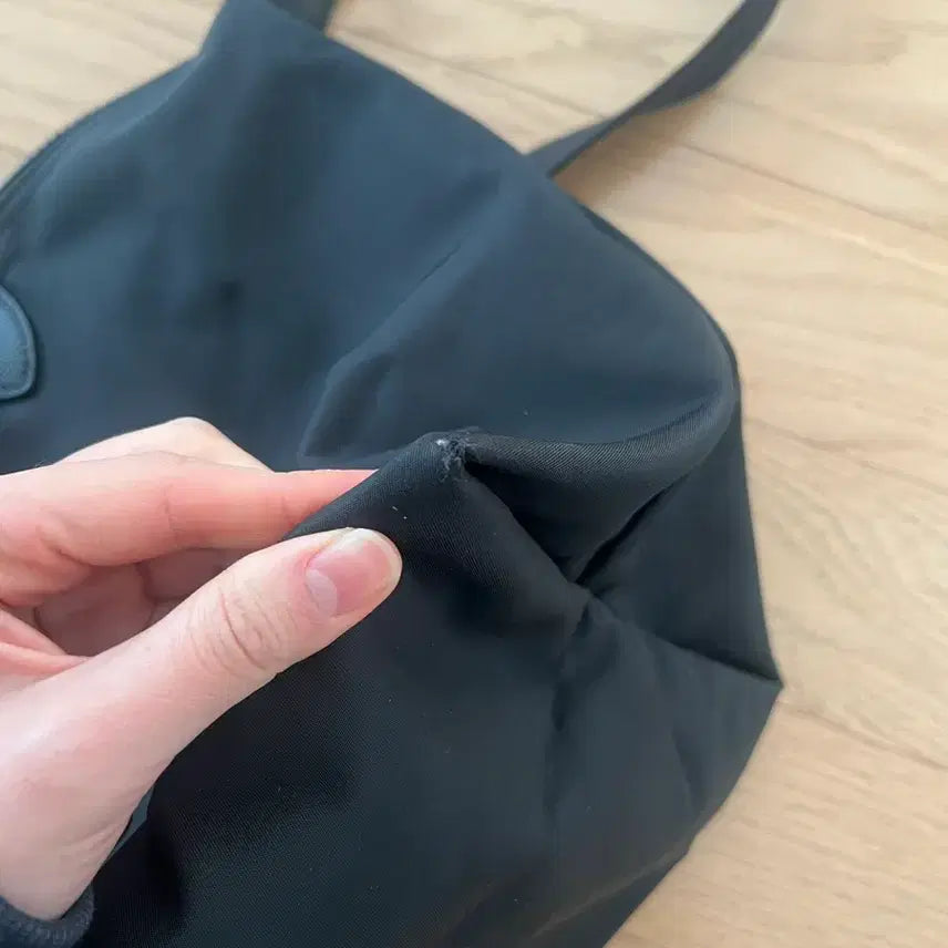 [BUNJANG] Longchamp Le Pliage Black Tote Crossbody Medium Bag / 롱샴 르 플리아쥬 블랙 토트 크로스백 미디움