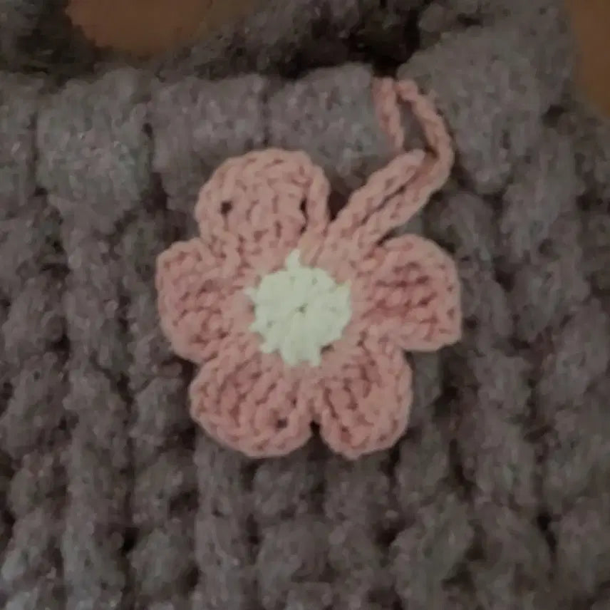 [BUNJANG] Kkwabaegi Purple Knit Bag / 꽈베기가방