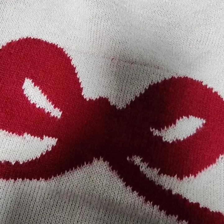 [BUNJANG] Ribbon Point Knit Top / 리본 포인트 니트