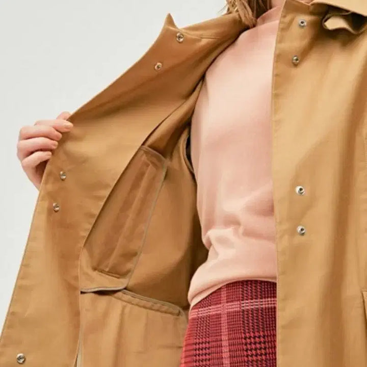 [BUNJANG] System Slit Long Hooded Trench Coat / 시스템 슬릿롱후드자켓 후드 트렌치