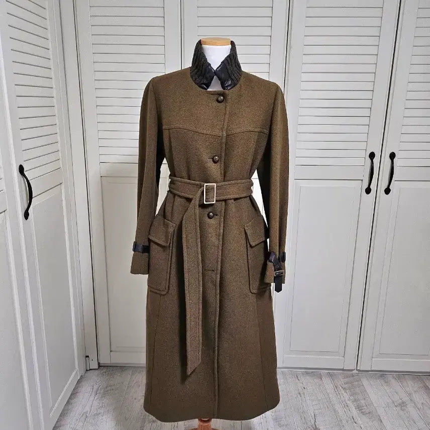 [SOLD OUT] 울100 올리브그린 코트