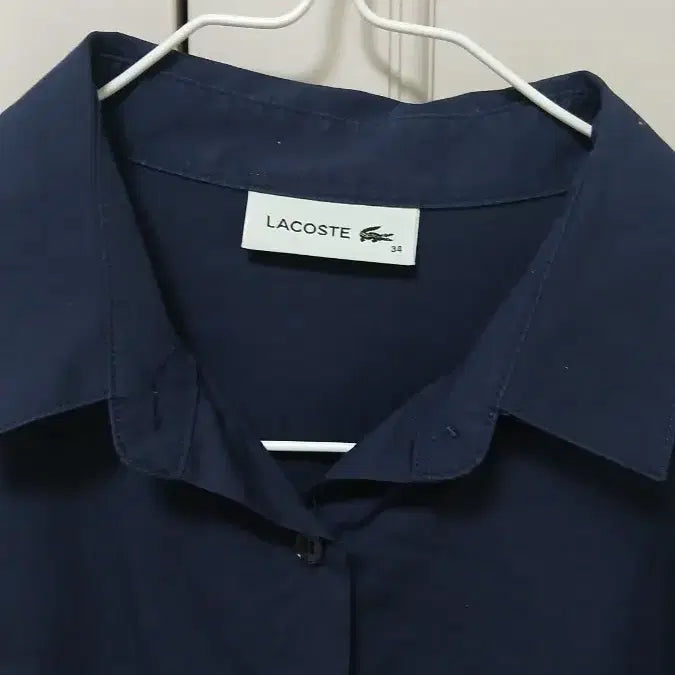 [BUNJANG] Lacoste Women's Navy Blouse 34 Size / 라코스테 여성 남방 네이비 34사이즈(상태최상)