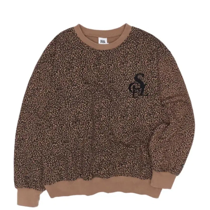 [BUNJANG] Sculptor Leopard Print Sweatshirt / 스컬프터 레오파드 패턴 맨투맨 티셔츠