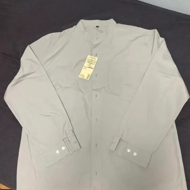 [BUNJANG] MUJI Stand Band China Collar Shirt / 무인양품 MUJI 셔츠 스탠드 밴드 차이나 카라