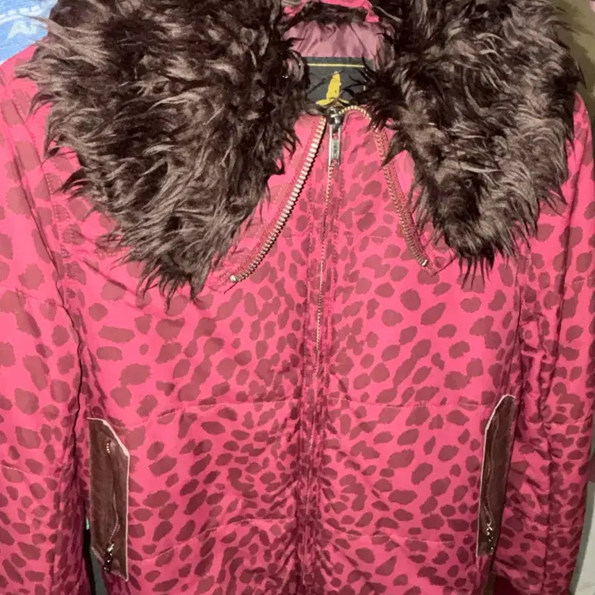 [BUNJANG] Hysteric Glamour Leopard Faux Fur Jacket / 히스테릭글래머 프리마로프트 레오파드 퍼 자켓 y2k 갸루 빈티지 점퍼