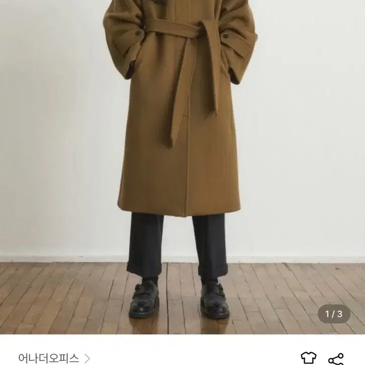 [BUNJANG] Another Office Cashmere Belted Coat / 어나더오피스 캐시미어 벨티드 코트