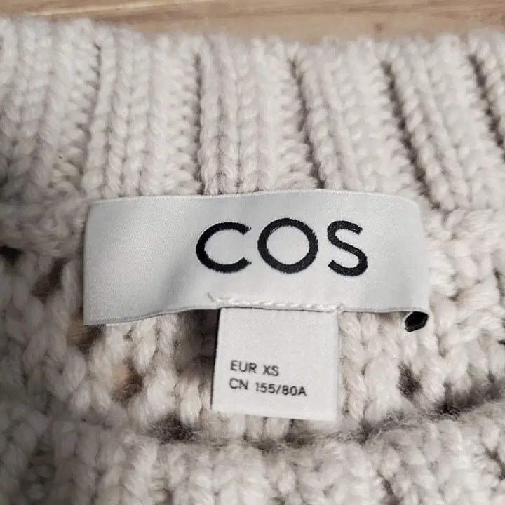 [BUNJANG] COS Ivory Knit Vest XS / COS 코스 XS 아이보리 니트 조끼 베스트