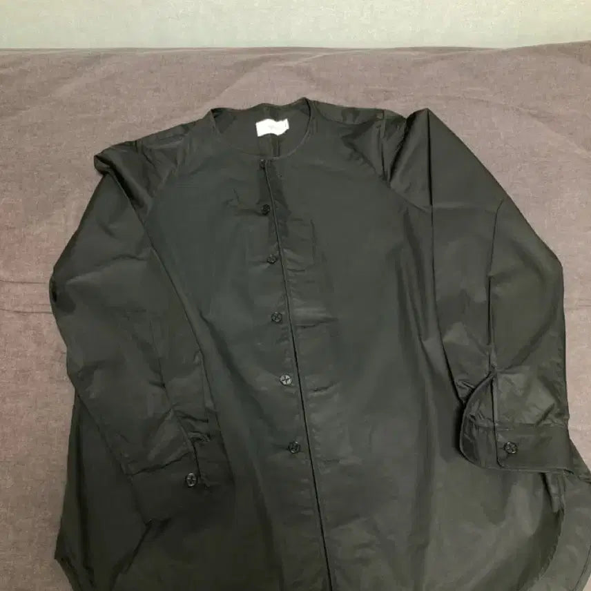 [BUNJANG] OOPARTS Collarless Binding Shirt / 오파츠 ooparts 카라리스 바인딩 셔츠 노카라