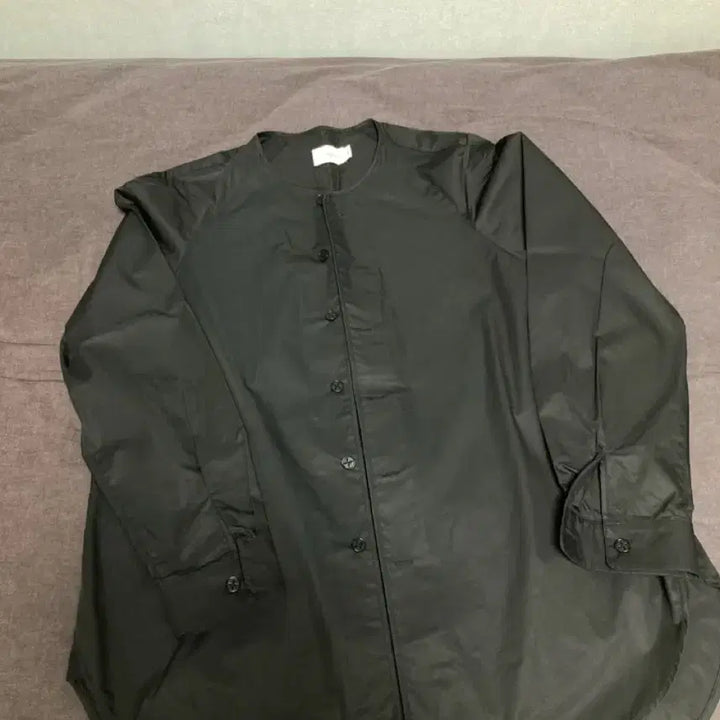 [BUNJANG] OOPARTS Collarless Binding Shirt / 오파츠 ooparts 카라리스 바인딩 셔츠 노카라