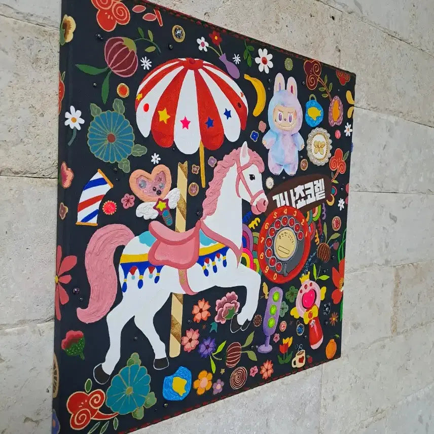 [BUNJANG] Carousel Acrylic Painting / 회전목마 아크릴 그림액자입니다