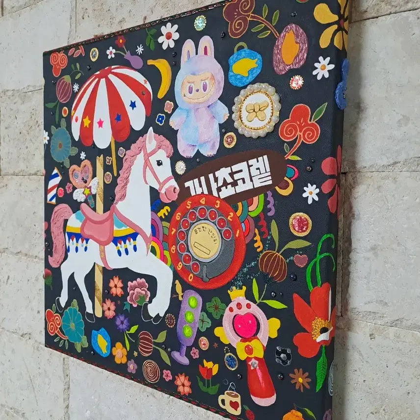 [BUNJANG] Carousel Acrylic Painting / 회전목마 아크릴 그림액자입니다