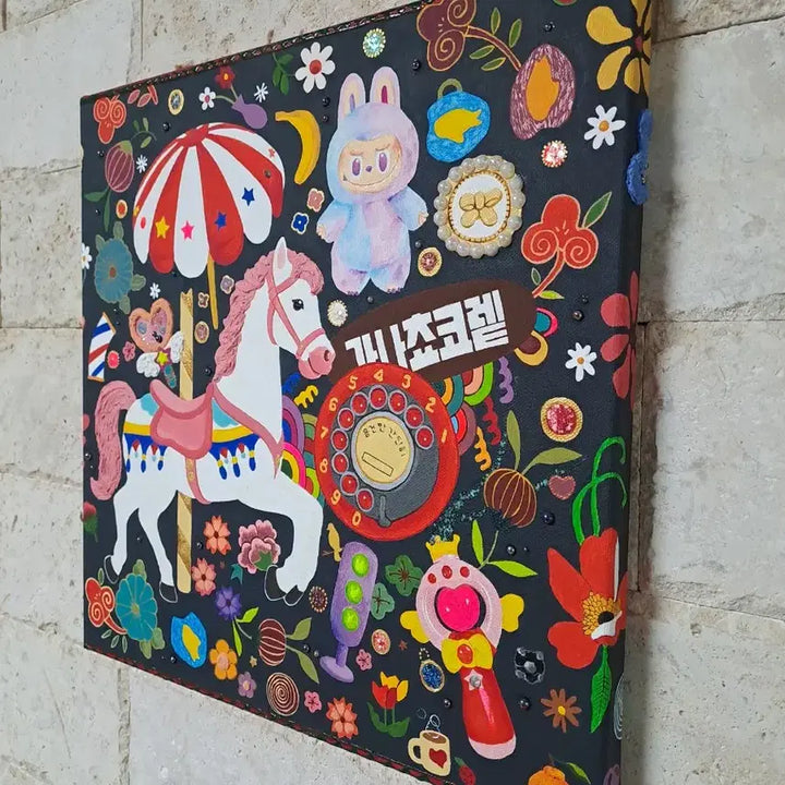 [BUNJANG] Carousel Acrylic Painting / 회전목마 아크릴 그림액자입니다