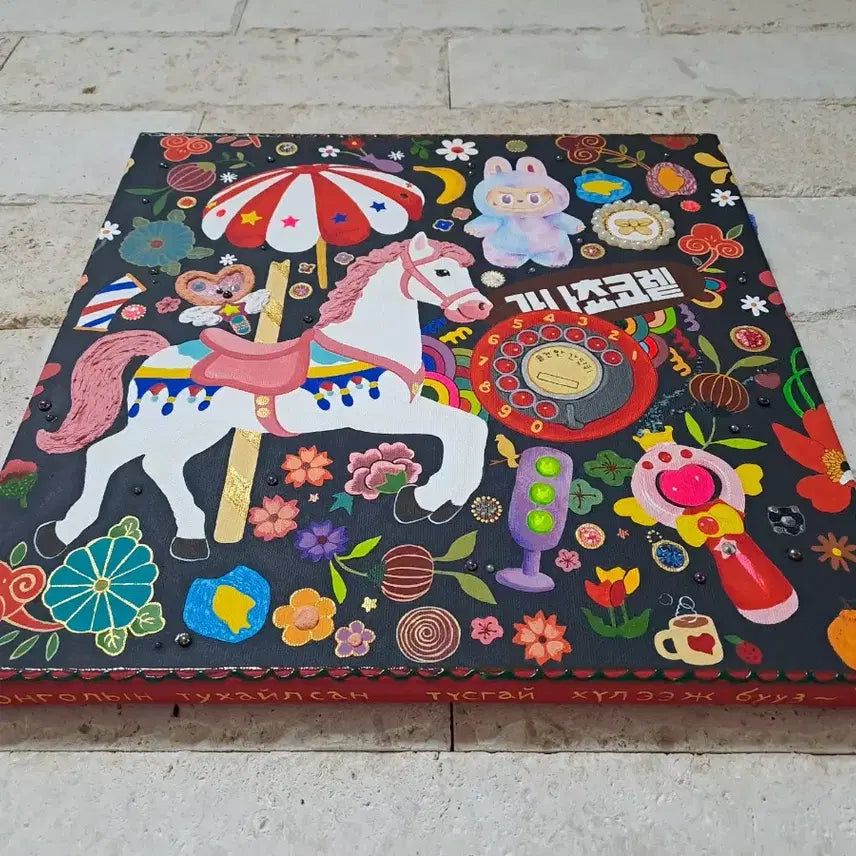 [BUNJANG] Carousel Acrylic Painting / 회전목마 아크릴 그림액자입니다