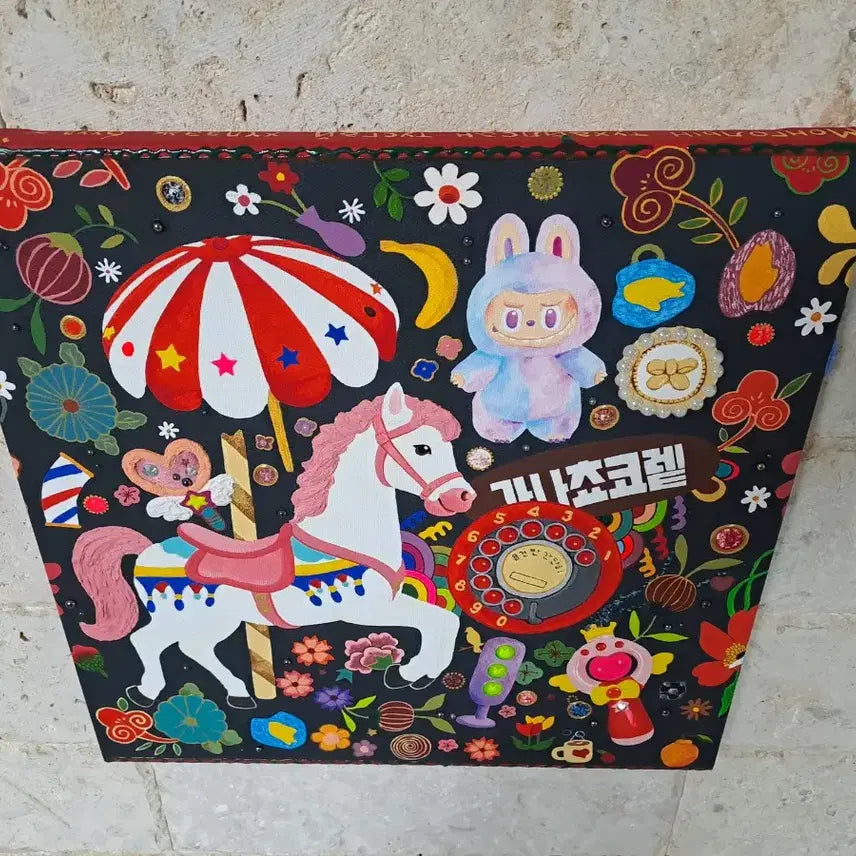 [BUNJANG] Carousel Acrylic Painting / 회전목마 아크릴 그림액자입니다