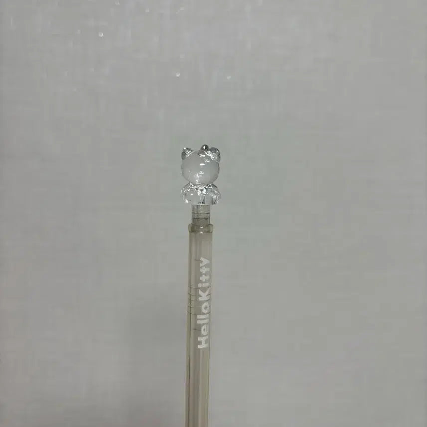 [BUNJANG] 97s Vintage Sanrio Hello Kitty Crystal Mechanical Pencil / 97년도 고전문구 카오하나 키티 투명 샤프 크리스탈