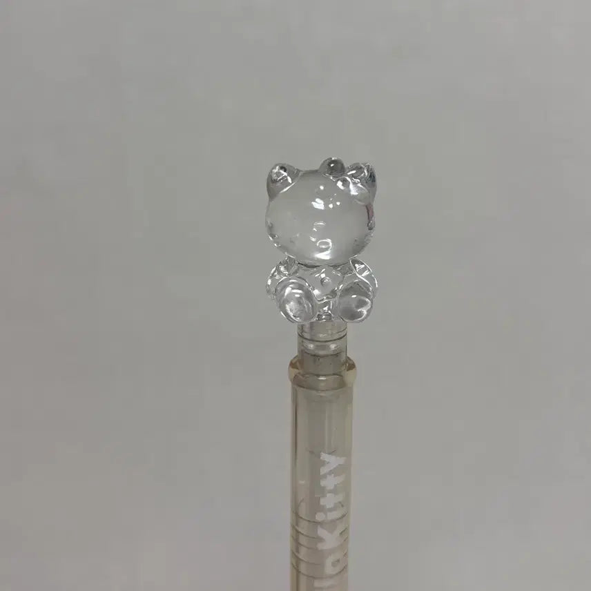 [BUNJANG] 97s Vintage Sanrio Hello Kitty Crystal Mechanical Pencil / 97년도 고전문구 카오하나 키티 투명 샤프 크리스탈
