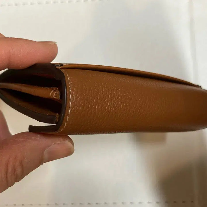 [BUNJANG] Hazzys Leather Card Wallet - Brown / 새제품) 헤지스 소가죽 한 손에 쏙 카드지갑 브라운