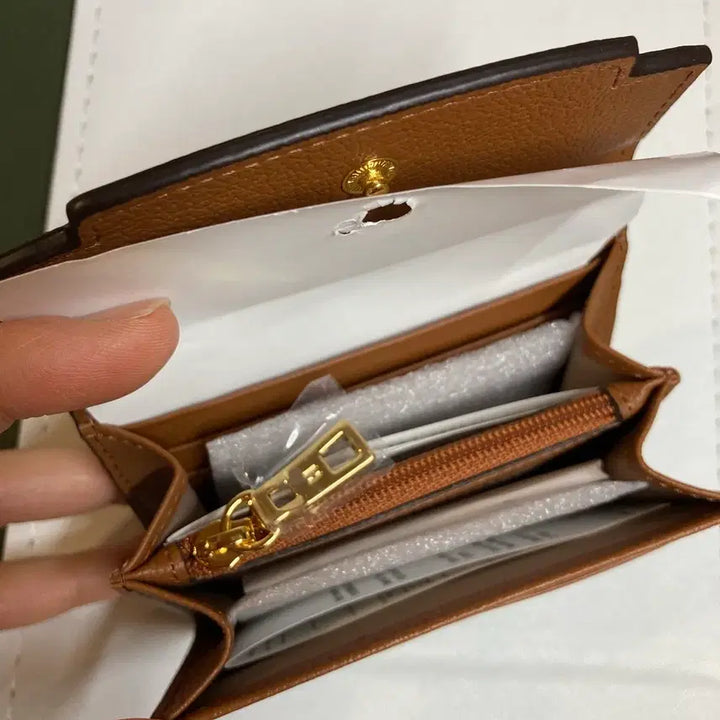 [BUNJANG] Hazzys Leather Card Wallet - Brown / 새제품) 헤지스 소가죽 한 손에 쏙 카드지갑 브라운