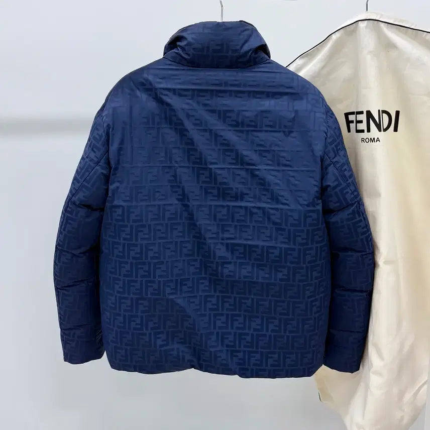 [BUNJANG] Fendi FF Logo Monogram Reversible Padded Jacket / [S+급/48] 펜디 FF로고 모노그램 리버서블 패딩 자켓