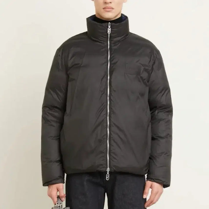 [BUNJANG] Fendi FF Logo Monogram Reversible Padded Jacket / [S+급/48] 펜디 FF로고 모노그램 리버서블 패딩 자켓