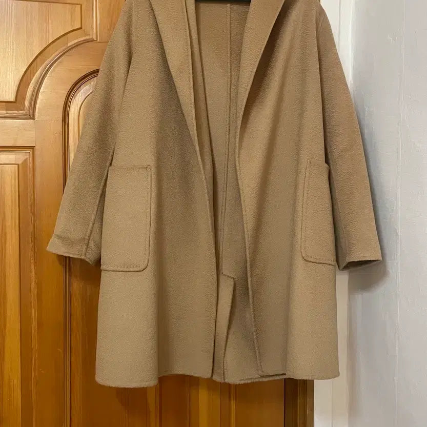 [BUNJANG] AIN Wool Hooded Coat (S) / FRESH MORE AIN 양모 울 후드 코트 S