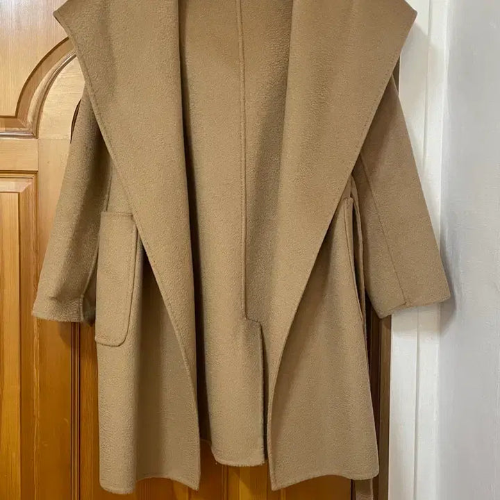 [BUNJANG] AIN Wool Hooded Coat (S) / FRESH MORE AIN 양모 울 후드 코트 S