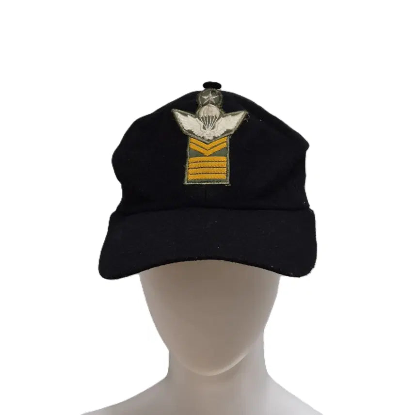 [BUNJANG] Military Surplus 1980s Sergeant's Custom Combat Cap (56CM) / 육군 구형 80s 중사 맞춤 체육모 전투모 볼캡 전투복 (56CM)