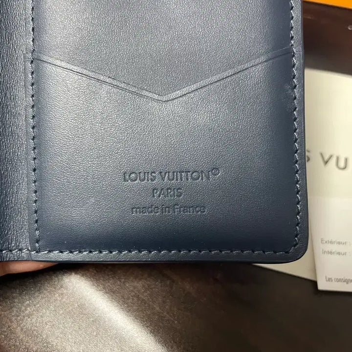 [BUNJANG] Louis Vuitton Shadow Organizer Card Wallet Navy Blue / [새상품급/풀구성] 루이비통 쉐도우 오거나이저 카드지갑 네이비 블루