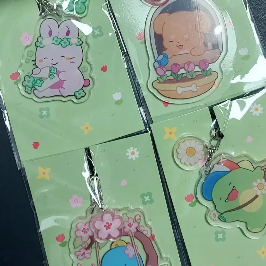 [BUNJANG] Sandbox Network JAMTDD Spring Goods Keyring Bundle Set / 잠뜰 봄굿즈 키링 4개 일괄 판매