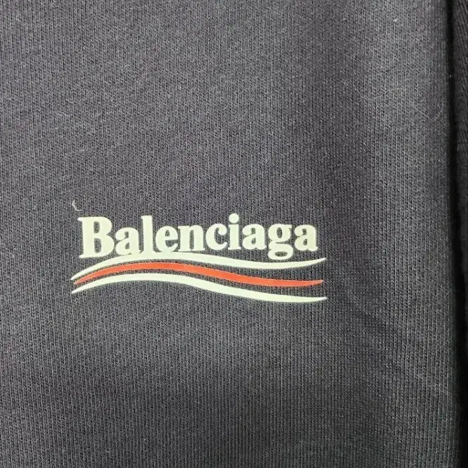 [BUNJANG] Balenciaga Wave Logo Sweatshirt / 발렌시아가 네이비 웨이브 로고 맨투맨