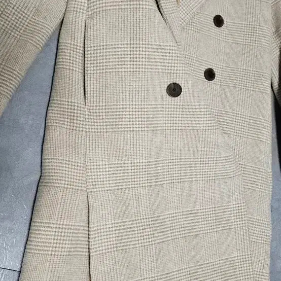 [BUNJANG] Mixxo Check Coat M / 믹쏘 체크 코트 M