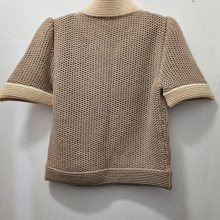 [BUNJANG] FENDI Short Sleeve Knit Brown Top / 팬디 반팔 니트 브라운 40