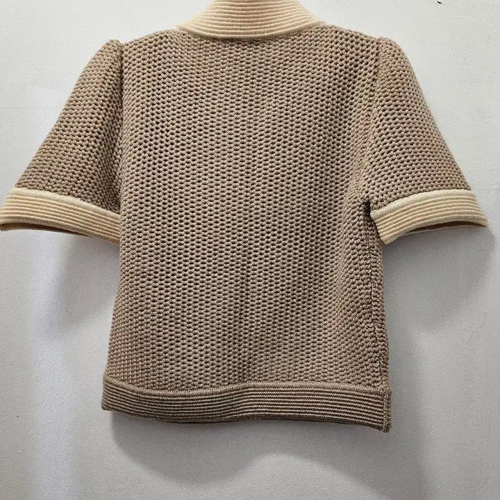 [BUNJANG] FENDI Short Sleeve Knit Brown Top / 팬디 반팔 니트 브라운 40